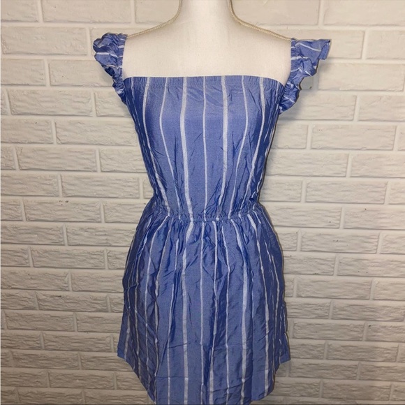 Blue off the shoulder american eagle dress - Picture 2 of 5